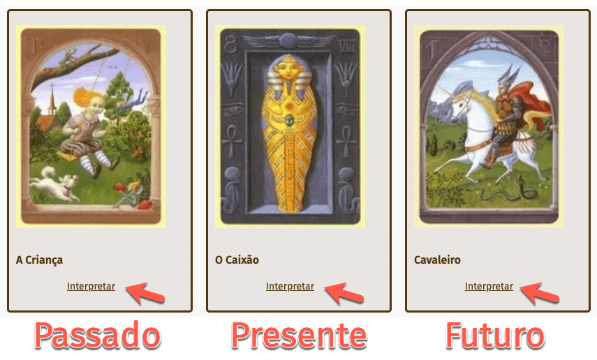 Baralho Cigano Online Gráits - Jogue Tarot Cigano